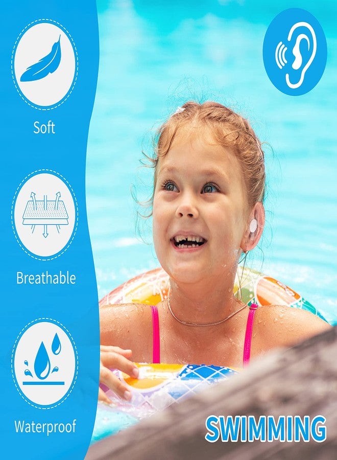Grevosea 60 Pieces Ear Covers Waterproof Shower Swimming Ear Stickers Newborn Ear Plugs Disposable Ear Tape Ear Protectors Showering Surfing Snorkeling and Other Water Sport - Image 4